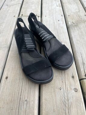 Skechers Memory Foam Women's RUMBLERS Wedge Sandals Size 8